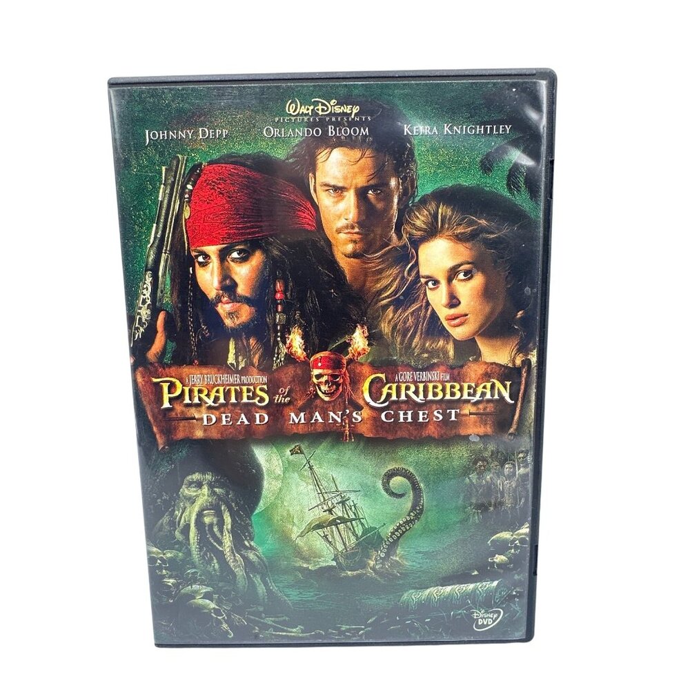 Pirates Of The Caribbean Dead Mans Chest 2006 Johnny Depp Walt Disney DVD